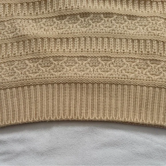 Vintage 1960’s Gino Paoli Wool cable Knit Cream Sweater